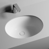 Раковина CERAMICA NOVA Element (Элемент) 50, 510х420, овальная, с переливом, встраиваемая снизу