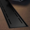 Водоотводящий желоб VECONI Line Black 650, с решеткой, черный матовый