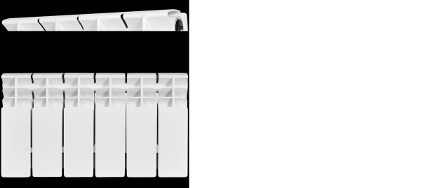 Радиатор биметалл STOUT TITAN 200*100 (6 секций) АКЦИЯ