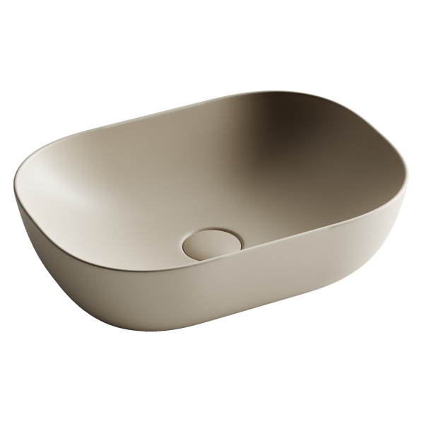 Раковина-чаша CERAMICA NOVA Element (Элемент) 46, 135х455х325, прямоугольная, капучино матовый