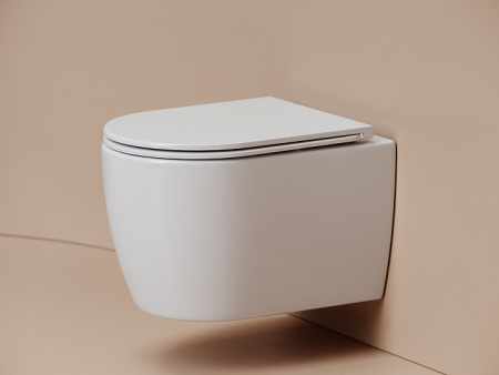 Унитаз подвесной CERAMICA NOVA Noe (Ной), 36х52, безободковый, торнадо, с сиденьем микролифт
