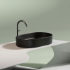 Раковина-чаша CERAMICA NOVA Element (Элемент) 60, 122х600х385, овальная, черный матовый