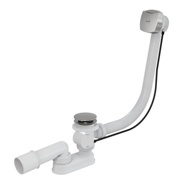 Сифон для ванны ALCAPLAST A51CRM-60, G1 1/2"х40/50, хром глянцевый