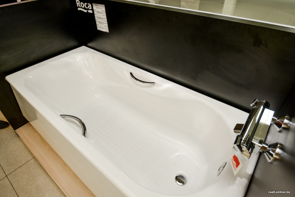 Ванна чугунная ROCA Malibu 170х75, с отверстиями для ручек