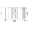 Гофра для унитаза McALPINE MRWC-F20R, 200-330мм, 97/107х90-110мм
