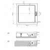 Сифон для душевого поддона RGW GWS Q10-C, для поддонов GWS, хром глянцевый