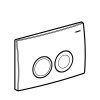 Клавиша для инсталляции GEBERIT Delta21 115.125.11.1, белый глянцевый