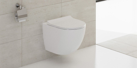 Унитаз подвесной VITRA Sento (Сенто), 36,5х54, безободковый, без сиденья