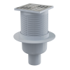 Трап ALCAPLAST APV32 105х105/50, прямой, комбинированный затвор, с решеткой