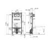 Инсталляция для унитаза ALCAPLAST Sadromodul AM101/1120-4:1 RU M578-0001, клавиша черный матовый