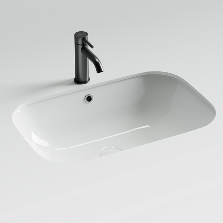 Раковина CERAMICA NOVA Era (Эра) 60, 510х405, прямоугольная, с переливом, встраиваемая снизу