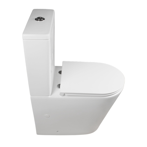 Унитаз напольный CALYPSO CS2149UQ-TKS, 38х60,5, безободковый, торнадо, с сиденьем микролифт