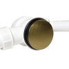 Сифон для ванны CALYPSO CS0837BGA, Click/Clack, G1 1/2"х40/50, с верхней прочисткой, золотой матовый