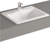 Раковина VITRA S20 (С20), 550х450, прямоугольная, с переливом, встраиваемая сверху