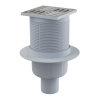 Трап ALCAPLAST APV2 105х105/50, прямой, мокрый затвор, с решеткой