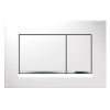 Клавиша для инсталляции GEBERIT Sigma30 115.883.KJ.1, белый глянцевый/хром глянцевый