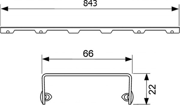 Решетка TECE Basic 900х900, угловая, для водоотводящего желоба TECEdrainline, хром глянцевый
