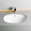 Раковина CERAMICA NOVA Element (Элемент) 57, 565х385, овальная, с переливом, встраиваемая снизу