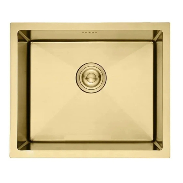 Мойка кухонная AFLORN AF95043W, прямоугольная, золотой матовый