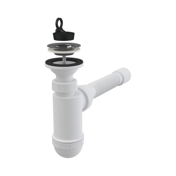Сифон для раковины ALCAPLAST A41 Flexi G1 1/4х40, с гофрой 40х40
