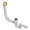 Сифон для ванны ALCAPLAST A55GOLD-80-VE-01/A55GOLD-80-RU-01, G1 1/2"х40/50, золотой глянцевый