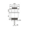 Сифон для раковины TONI ARTI TA-MCA706W G1 1/4х32, горизонтальный выпуск, белый матовый