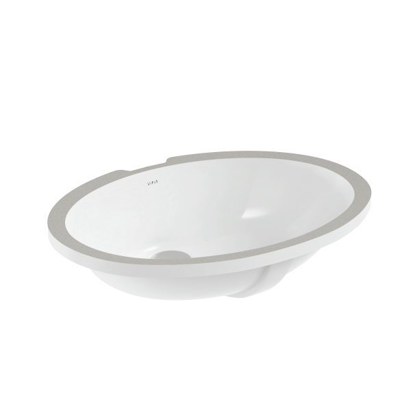 Раковина VITRA Arkitekt (Аркитект) 585х450, овальная, с переливом, встраиваемая снизу